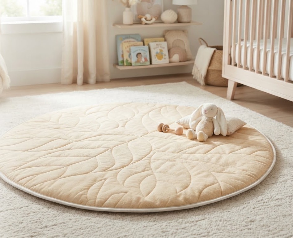 Organic Quilted Playmat — Nursery Textiles